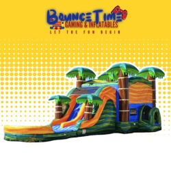 Double lanes Cali Palms Combo/ Bounce House