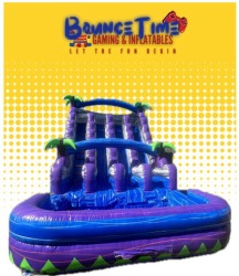 24ft Triple Lane Water Slide Purple Crush